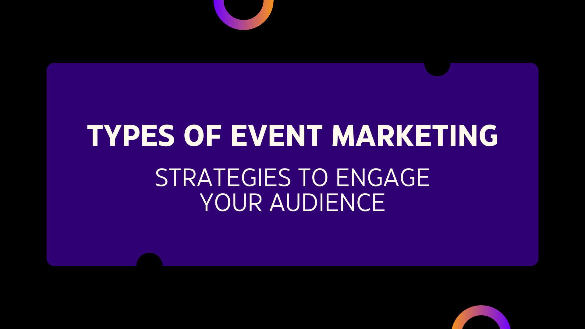 event marketing strategy